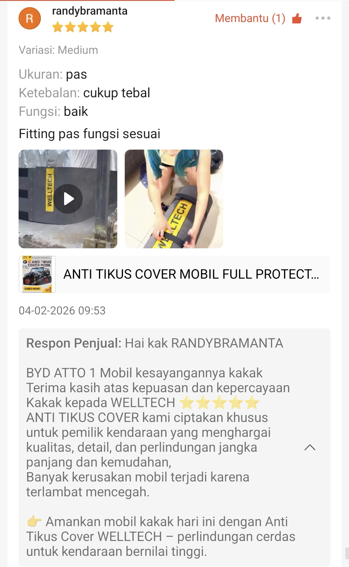 Review Pelanggan 15